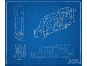 lokomotif v1 Necromunda Warhammer 40k 3d print model - Mito3D