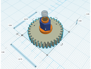 psa centralized gearing 3d print model - Mito3D