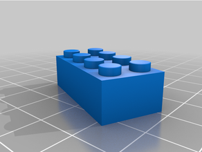 lego brick 3d print model - Mito3D