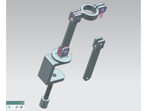 USB microscope titulaire soutien 3d print model - Mito3D