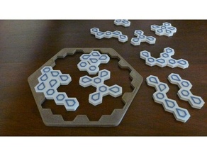 polyhex puzzle 3d print model - Mito3D