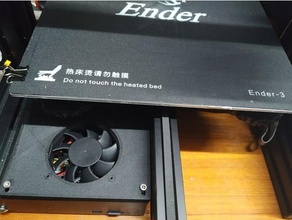 ender 3 mainboard cover 60mm fan 3d print model - Mito3D