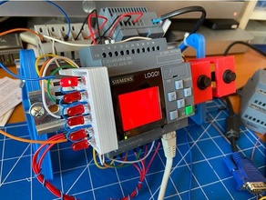 estruendo carril montar mini tablero circuitos 35mm automatización logo8 Sociedad Anónima siemens 3d print model - Mito3D