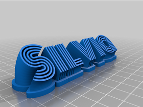 silviabueno personalizado 3d print model - Mito3D