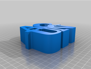Cubenjaminstomized kelime heykel özelleştirilmiş 3d print model - Mito3D