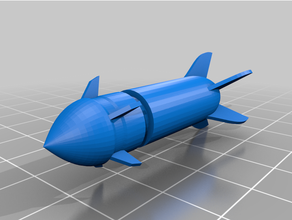 combatiente jet misiles 3d print model - Mito3D