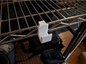 métal grille cintre câble titulaire soutien Chariot crochet atelier organisateur 3d print model - Mito3D
