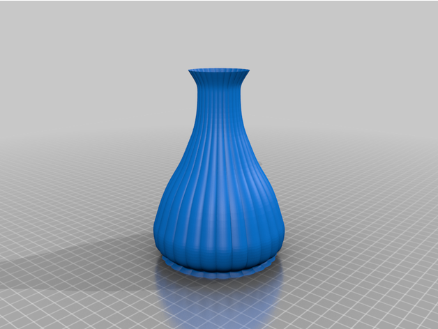 Vaso mode fleur vase tordu spirale 3D print model - Mito3D