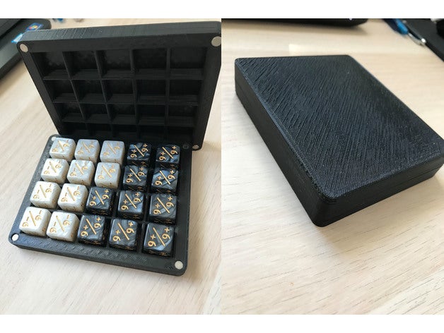 magnetic dice box tray 3D print model - Mito3D