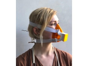 3d basılı covid19 hepa filtre maske v5 koronavirüs maskesi 3d print model - Mito3D
