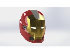 ferro homem vermelho snapper mk35 capacete 3d print model - Mito3D