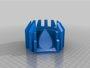 power rangers heroes grid chamber dice tower parts 3d print model - Mito3D