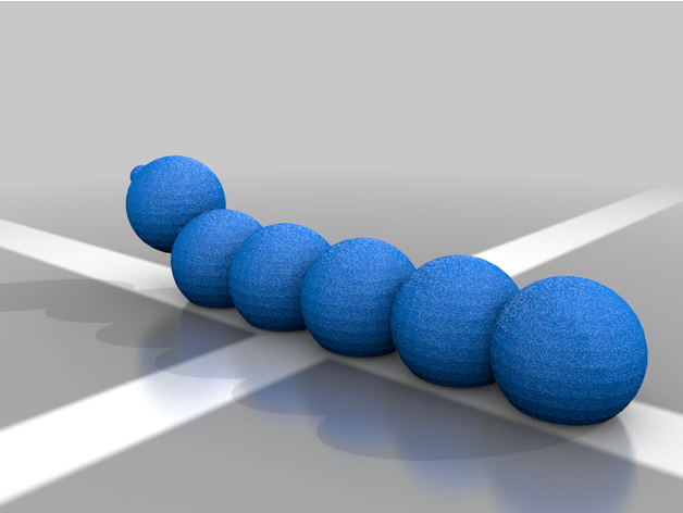 caterpillar 3D print model - Mito3D