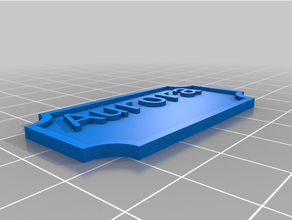 customized nameplate aurora2 row 3d print model - Mito3D
