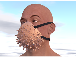 máscara coroa 3d print model - Mito3D