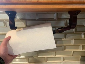 papier serviette titulaire soutien under cabinet monter balançoire bras pivotant 3d print model - Mito3D