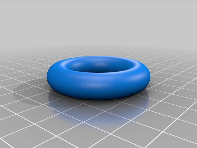 personalizzato parametrico ring toro squillare 3D print model - Mito3D