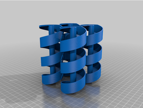 personalizado prueba Arquímedes tornillo barrena secciones 3d print model - Mito3D