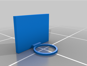 mini basketball hoop 3d print model - Mito3D