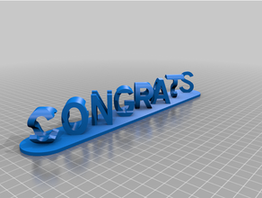 personalizzato dual congratulazioni seniorsletter blocchi illusione personalizzatore 3d print model - Mito3D