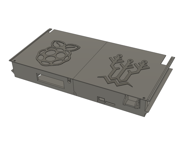 Ender 3 Profi Rückseite Elektronik Fall Mantel skr e3 Mini Himbeere 3D print model - Mito3D