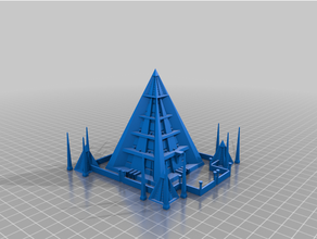 1ksons temple pyramid - epic terrain 40k sons 3d print model - Mito3D