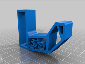 Fahrrad Helm Haken Segeltuch Aufhänger Dekoration mtb 3d print model - Mito3D