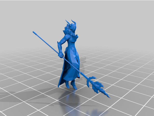 Tiefling Zaubernden dnd Monster dp Fantasie 3D print model - Mito3D