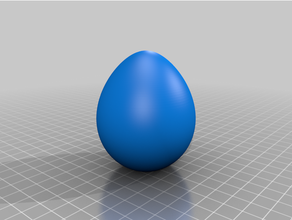 uovo assunzioni semplice piatto Pasqua 3d print model - Mito3D