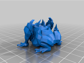 tierisch Kröte dnd Monster lp dp Chaos nurgle 3d print model - Mito3D