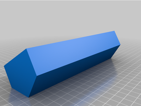 personalizado hex telha caixa 3d print model - Mito3D