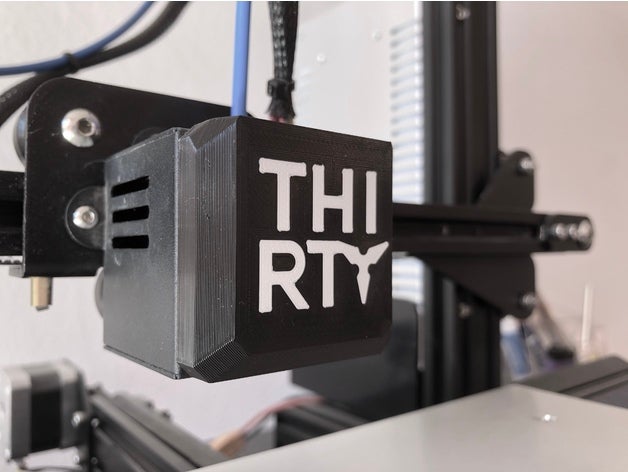 Ender 3 hotend Ventilator Startseite Mantel cr 10 cr10 Realität Extruder Lüfterabdeckung Leitung Magnet 3D print model - Mito3D