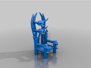 skull throne - gubbins 3d print model - Mito3D