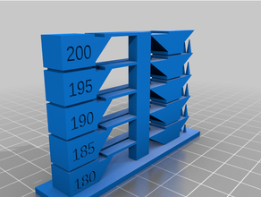 pla customized temperature tower 3d print model - Mito3D