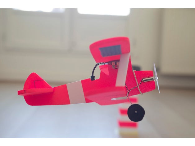 minúsculo avión stearman Corte laser rc rasguño juguete 3D print model - Mito3D