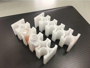 eppendorf prueba tubo estante soporte rápido impresión laboratorio florero frasco 3d print model - Mito3D