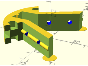 kossel delta 1515 bracer corner - disassembly version 3d print model - Mito3D