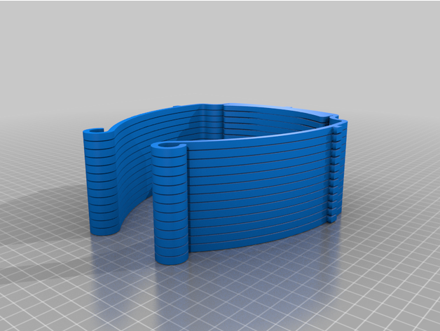 3dverkstan 13 impilati 32 mm strato altezza us 3 buco 3D print model - Mito3D