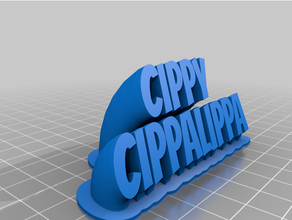 cuscippy cippy personalizado 3d print model - Mito3D