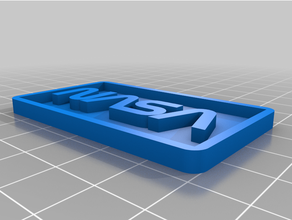 nasa gusano logo 3d print model - Mito3D