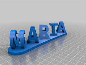 maria customized 3d print model - Mito3D