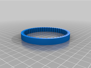 customized parametric pulley belt 3d print model - Mito3D