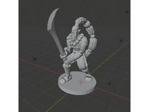 Warcraft Klingenmeister half orc Kämpfer 3d print model - Mito3D