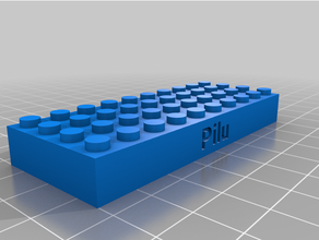 personalizzato Lego compatibile testo bricksmy custon mattone 3d print model - Mito3D