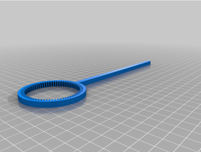 customized bubble wand 3d print model - Mito3D