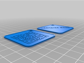 angepasst qr Code Hund Etikett 3d print model - Mito3D