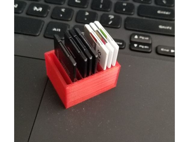 sd carta titolare supporto organizzatore 3D print model - Mito3D