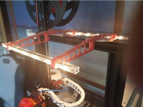 gantry arm mounting ikea ledberg led lights 20x20 extrusion 3d print model - Mito3D