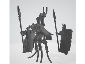 karanlık elf orakçı Warhammer 9th yaş elfler fantezi uçuş 3d print model - Mito3D