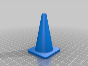 trafic cone 1 10 3d print model - Mito3D